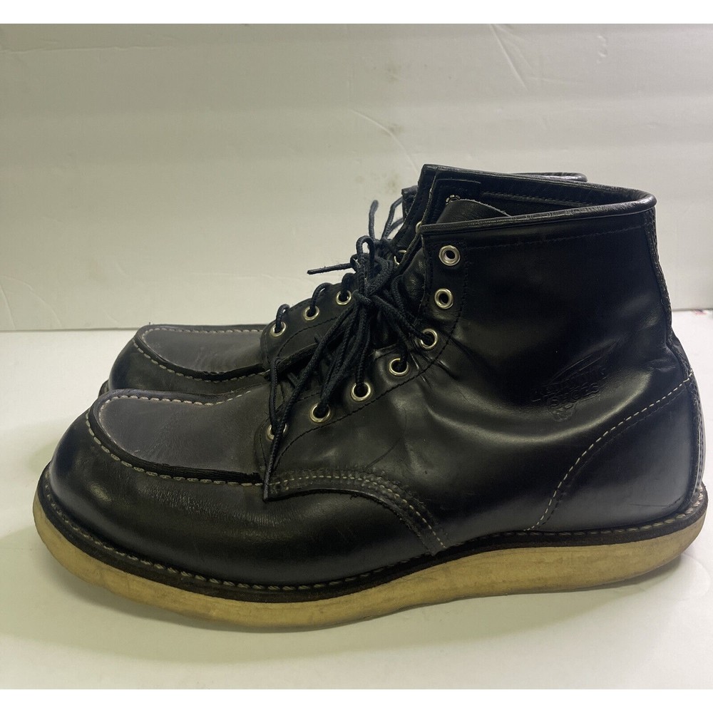 RED WING 8130  BLACK CHROME 9.5 D VINTAGE